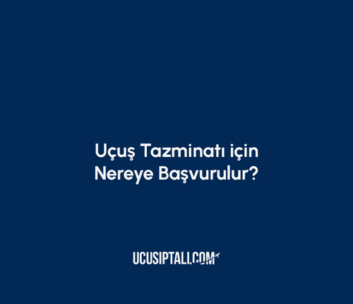 Uçuş İptali Tazminatı için Nereye Başvurulur?